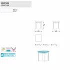 Varaschin System zahradní stolička z čalouněné tkaniny a hliníku Viadurini