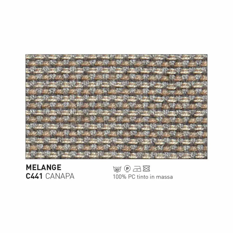 Varaschin System zahradní stolička z čalouněné tkaniny a hliníku Viadurini