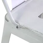 Vnitřní a venkovní železná stolička výška 94 cm - papírnictví Viadurini