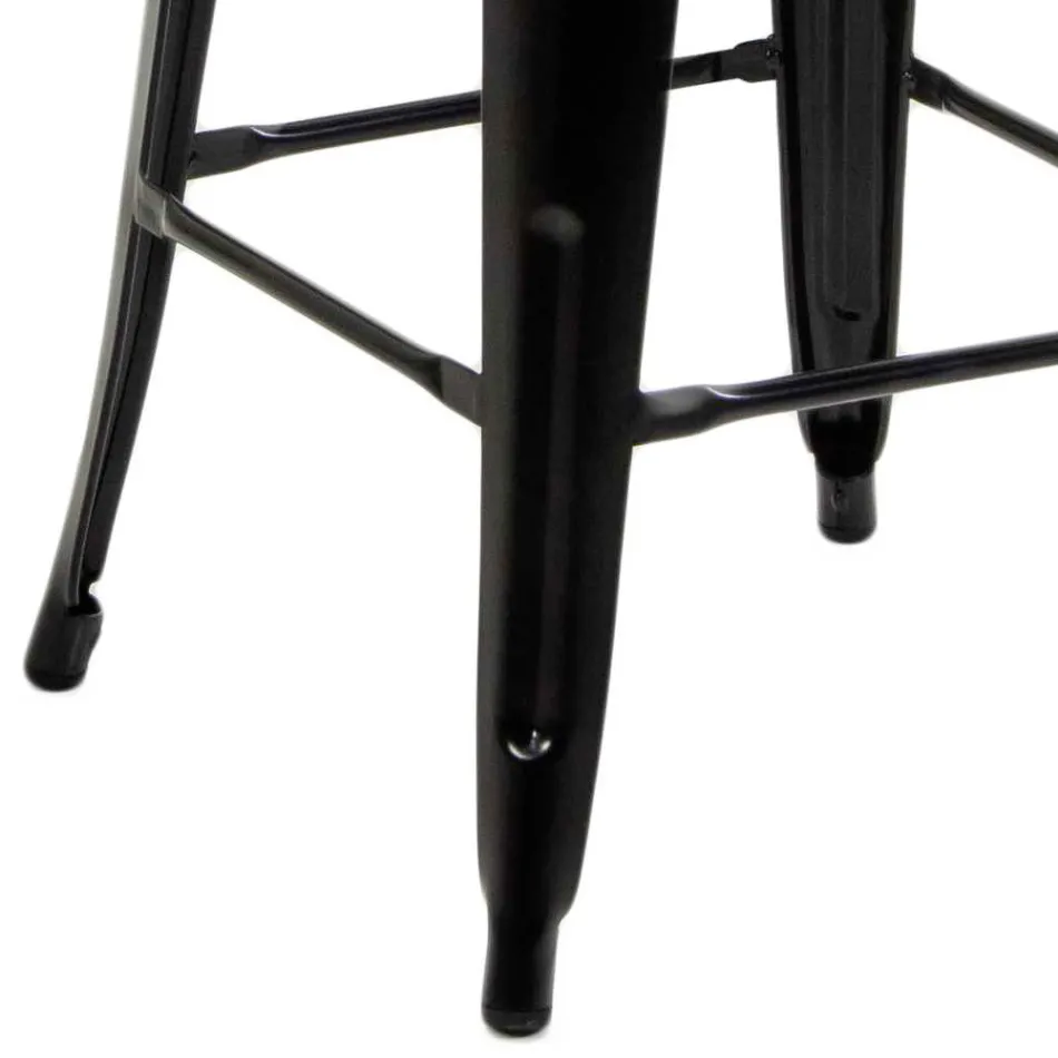 Stolička do interiéru a exteriéru ze železa a dřeva - papírnictví Viadurini