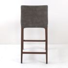 Interiérová stolička z jasanového dřeva a umělé kůže Made in Italy - Floki Viadurini