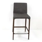 Interiérová stolička z jasanového dřeva a umělé kůže Made in Italy - Floki Viadurini