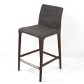 Interiérová stolička z jasanového dřeva a umělé kůže Made in Italy - Floki