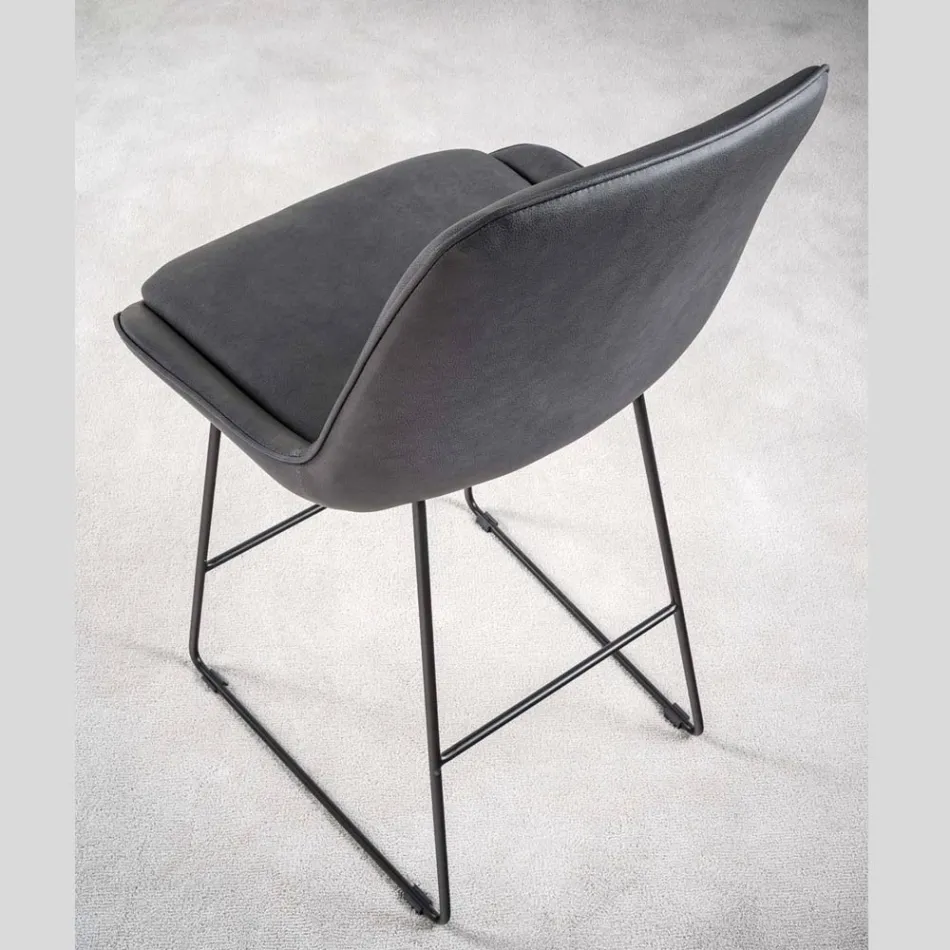 Židle do obývacího pokoje s různými strukturami a povrchovými úpravami - Denis Viadurini