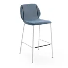 Elegantní moderní designová stolička do obývacího pokoje z látky s okrajem - Scarat Viadurini