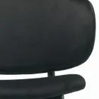 Stolička do obývacího pokoje vyrobená z oceli a sametu Made in Italy - Rimini Viadurini