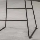 Moderní designová stolička s malovanými kovovými saněmi - Ines Viadurini