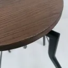 Moderní designová stolička z kovu a dřeva, nastavitelná Livorno1 Viadurini