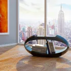 Designová stolička s integrovanou knihovnou Ellix vyrobenou v Itálii Viadurini