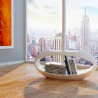 Designová stolička s integrovanou knihovnou Ellix vyrobenou v Itálii Viadurini