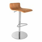 Designová stolička s nastavitelným sedákem a chromovou základnou Inigo Viadurini