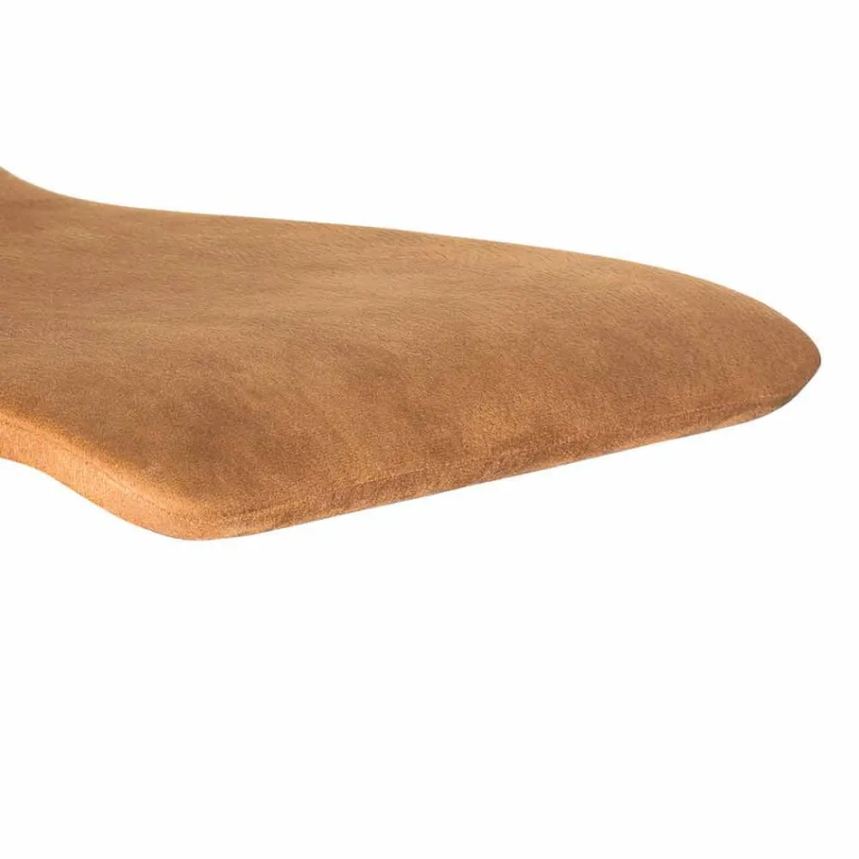 Designová stolička s nastavitelným sedákem a chromovou základnou Inigo Viadurini