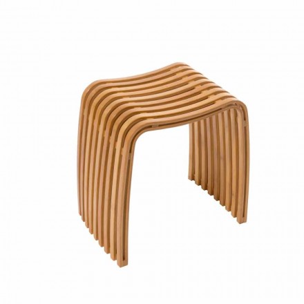 Gorizia zaoblená bambusová stolička Viadurini
