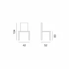 Designová stolička Ecoleather do kuchyně nebo jídelny H 80 cm - Celine Viadurini