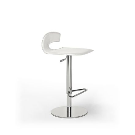 Designová stolička ze dřeva, oceli s kůží nebo čalounění kůže - Turner Viadurini