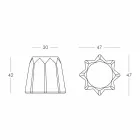 Moderní designová barevná stolička ve tvaru Pandoro od společnosti Slide - Pandoro Viadurini