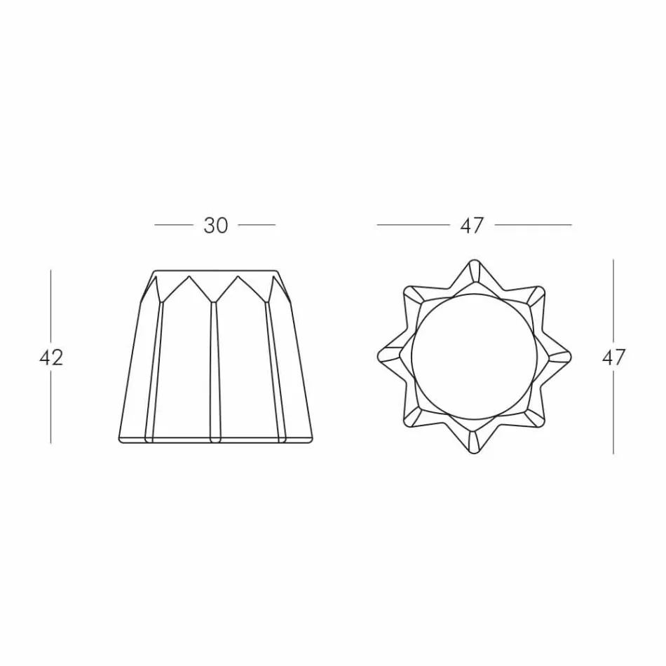 Moderní designová barevná stolička ve tvaru Pandoro od společnosti Slide - Pandoro Viadurini