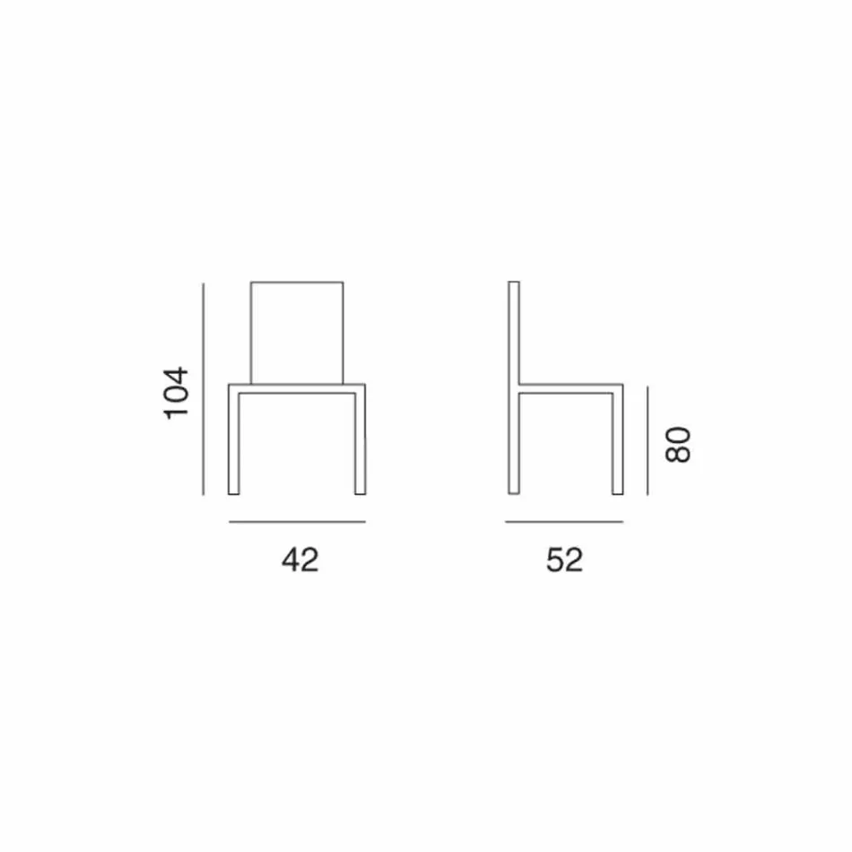 Design židle do kuchyně či jídelny Celine H80 Viadurini