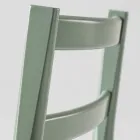 Luxusní taburet z masivního buku s látkovým sedákem Made in Italy - Nora Viadurini