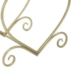 Nízká zlatá železná stolička s látkovým potahem - Dimentico Viadurini