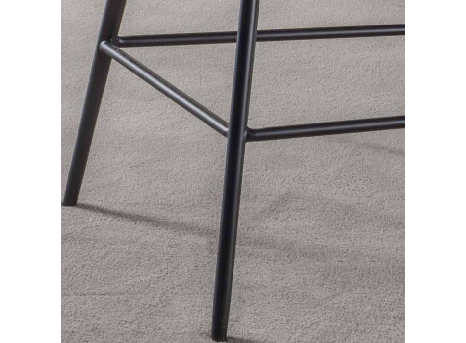 Pevná stolička H 65 cm, struktura se 4 kovovými nohami - palce Viadurini