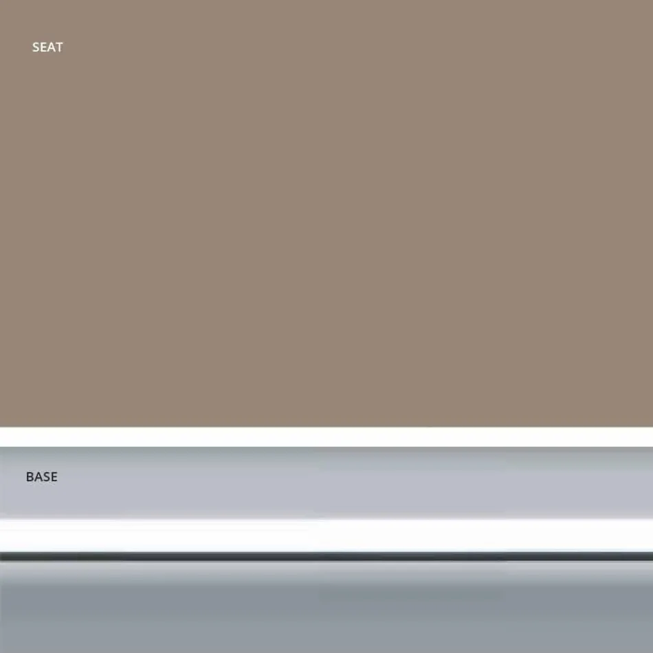 Faux kožená pevná stolička, moderní design H 65 cm - Alina Viadurini