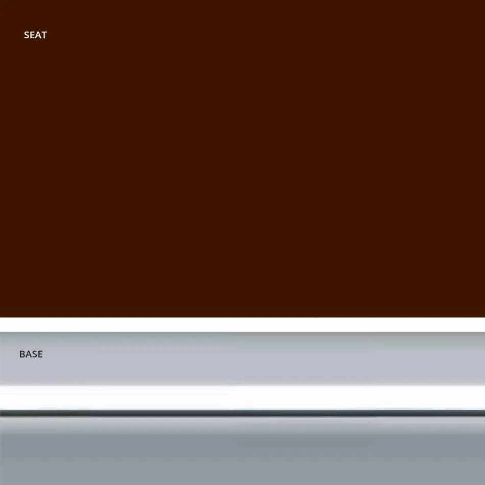 Faux kožená pevná stolička, moderní design H 65 cm - Alina Viadurini