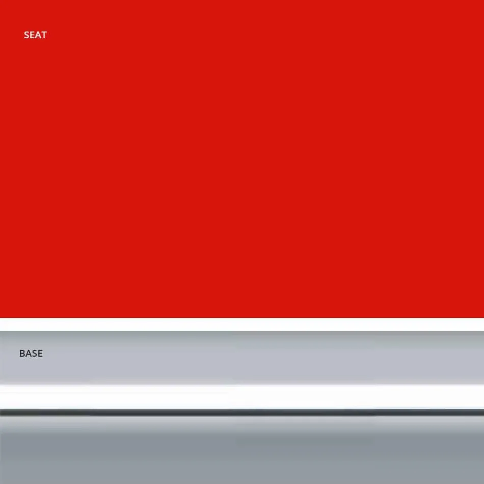 Faux kožená pevná stolička, moderní design H 65 cm - Alina Viadurini