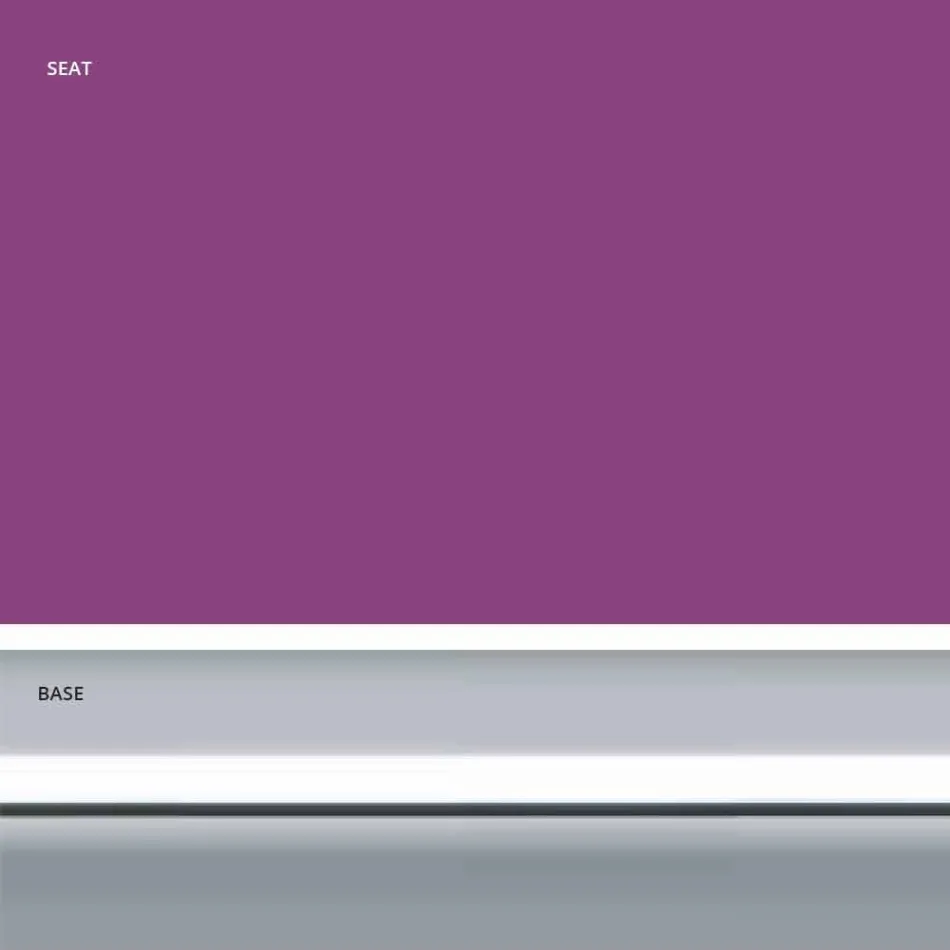 Faux kožená pevná stolička, moderní design H 65 cm - Alina Viadurini