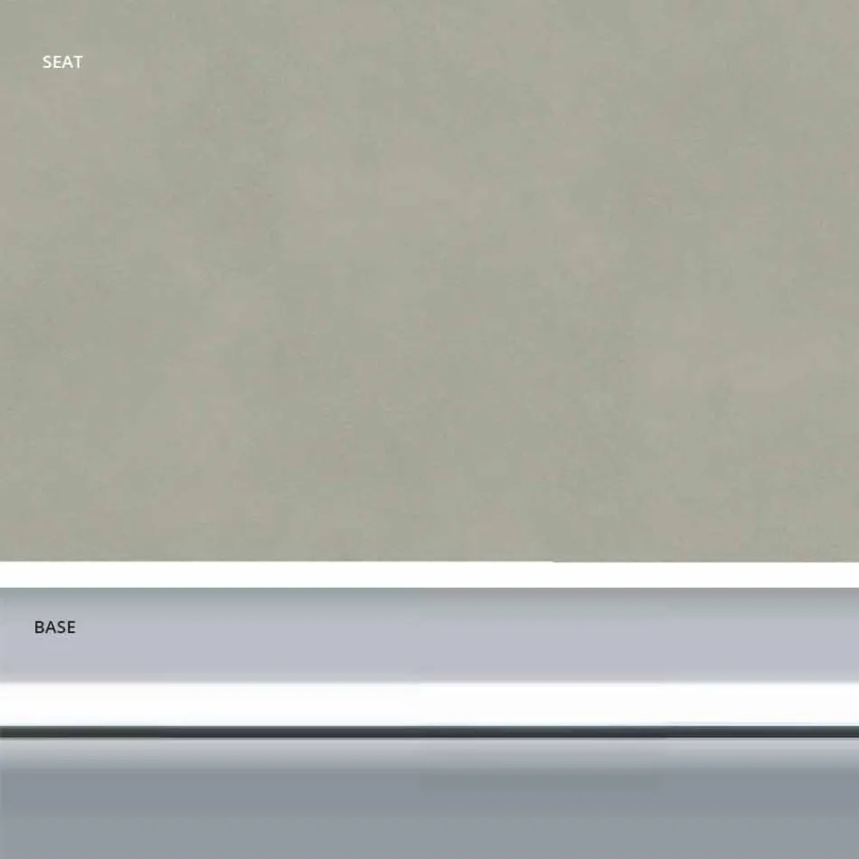 Faux kožená pevná stolička, moderní design H 65 cm - Alina Viadurini