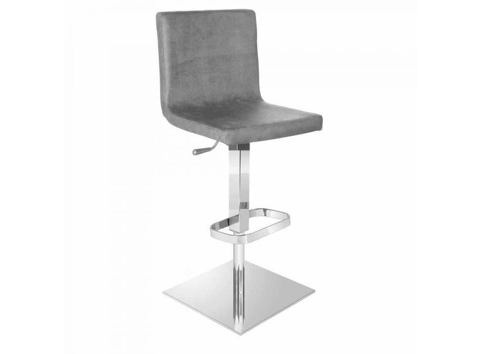 Otočná stolička s moderní designovou zádovou opěrkou Gord, H 113 cm Viadurini