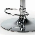 Otočná stolička se sametovým sedákem a ocelovou základnou Made in Italy - Adria Viadurini