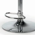 Otočná stolička s čalouněným sedákem a ocelovou základnou Made in Italy - Arona Viadurini