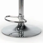 Otočná a výškově nastavitelná stolička ze sametu a oceli - Alassio Viadurini