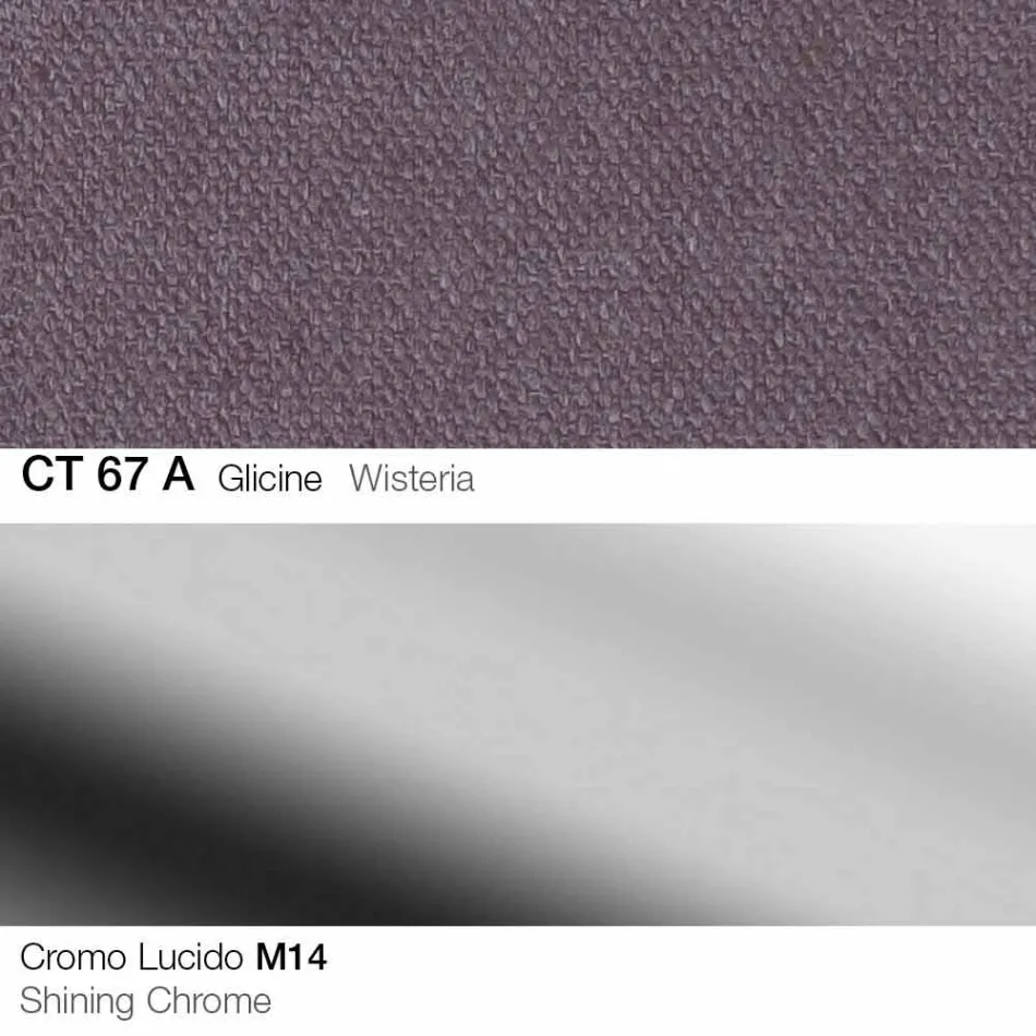 Otočná stolička z látky a oceli s plynovým zvedákem vyrobená v Itálii - Marchesi Viadurini