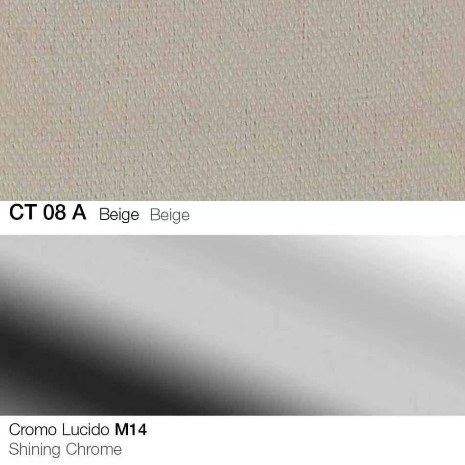 Otočná stolička z látky a oceli s plynovým zvedákem vyrobená v Itálii - Marchesi Viadurini