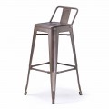 Kovová stolička H 74 cm, průmyslový design - Giuditta