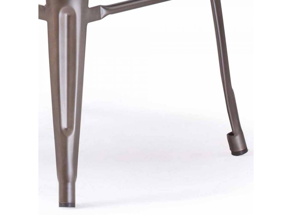 Kovová stolička H 74 cm, průmyslový design - Giuditta Viadurini