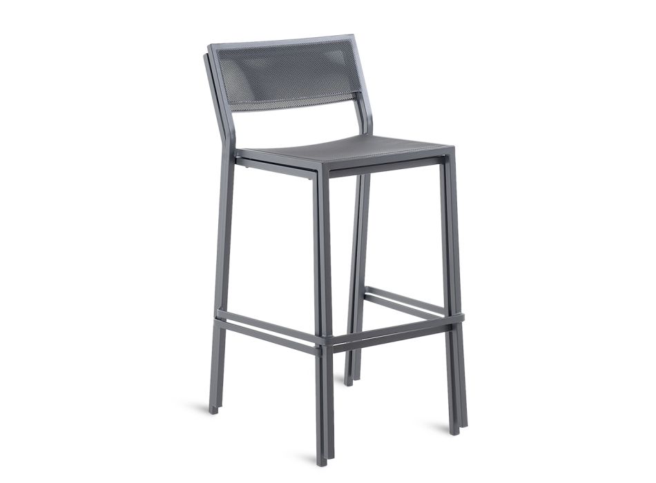 Stohovatelná venkovní stolička z galvanizovaného železa Made in Italy - Woody Viadurini