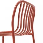 Stohovatelná venkovní kovová stolička Made in Italy 2 kusy - Jednoduše Viadurini