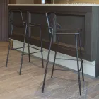 Stohovatelná venkovní stolička z kovu Made in Italy 2 kusy - Vikas Viadurini