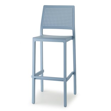 Stohovatelná venkovní stolička z technopolymeru Made in Italy, 4 kusy - Reset Viadurini