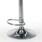 Stolička z ekokůže a oceli s plynovým zvedákem Made in Italy - Lorenza Viadurini