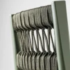 Taburet z masivního buku s barevným provazem Made in Italy - Nora Viadurini