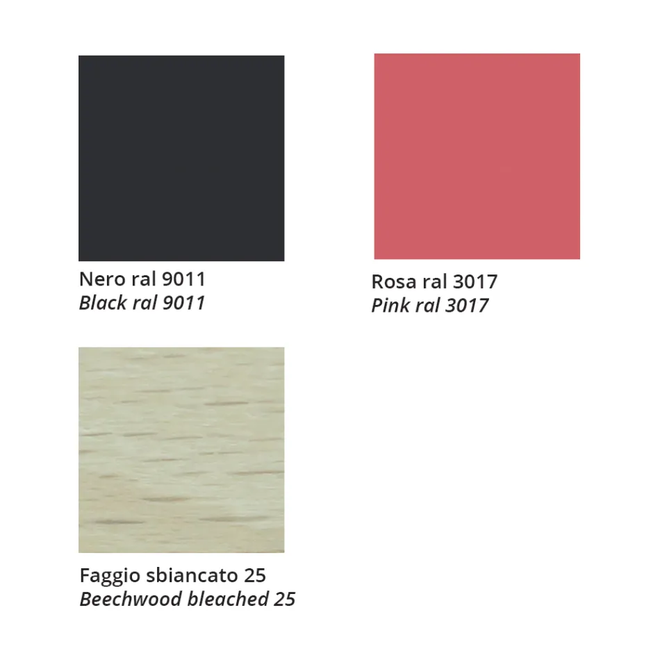 Stolička z masivního buku s látkovým sedákem Made in Italy - Regensburg Viadurini