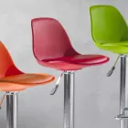 Stolička z polypropylenu, moderní design a výtah - růžová Viadurini