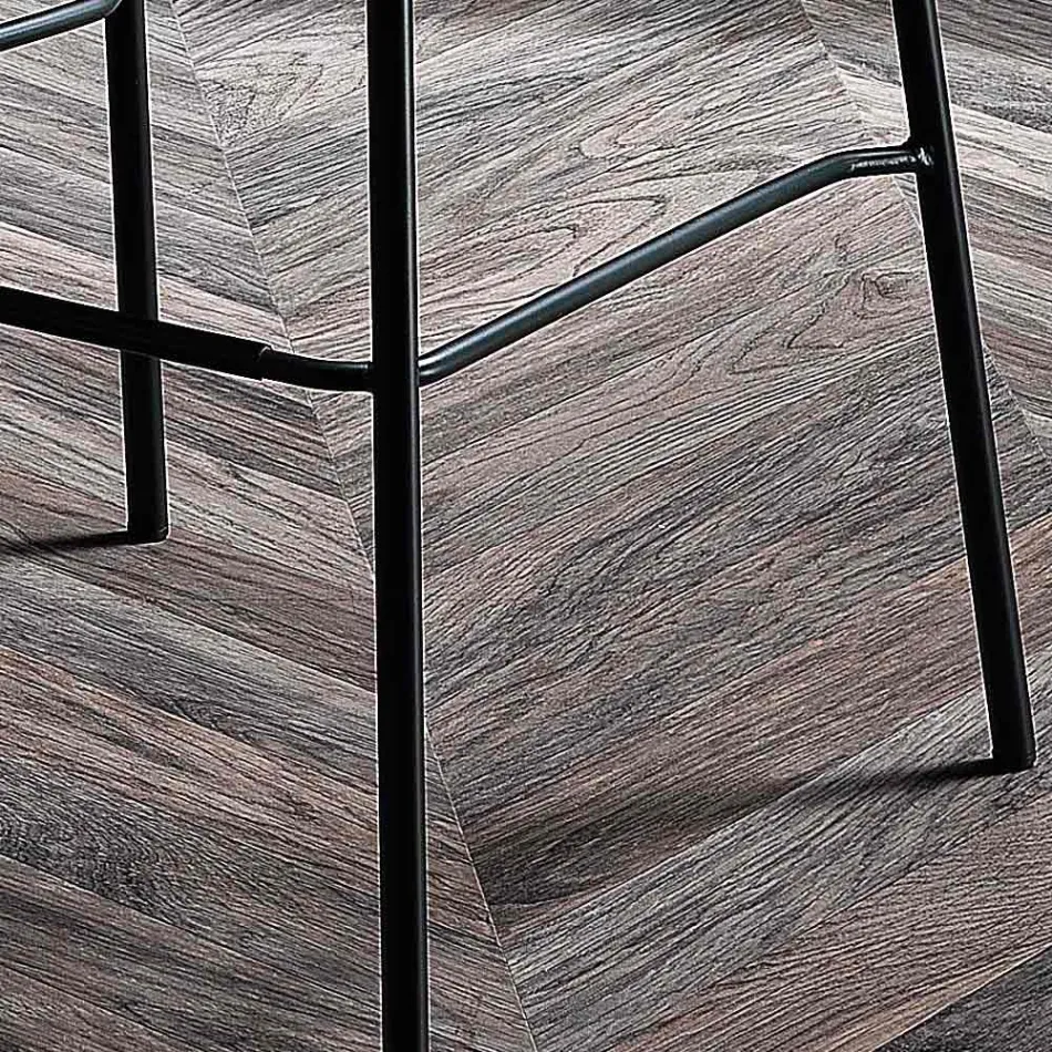 Moderní barevný kovový a látkový taburet vyrobený v Itálii - Marianet Viadurini