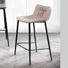 Stolička z tkaniny a kovu s efektem kůže Made in Italy - Gohan Viadurini