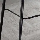 Stolička z tkaniny a kovu s efektem kůže Made in Italy - Gohan Viadurini