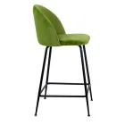 Sametová stolička s kovovým rámem v různých povrchových úpravách - Penna Viadurini